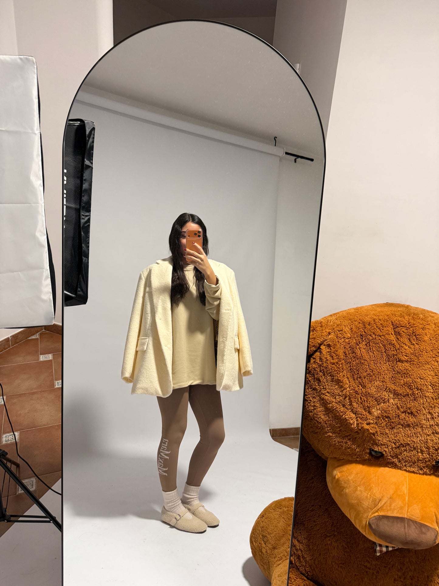 giacca cappotto beige