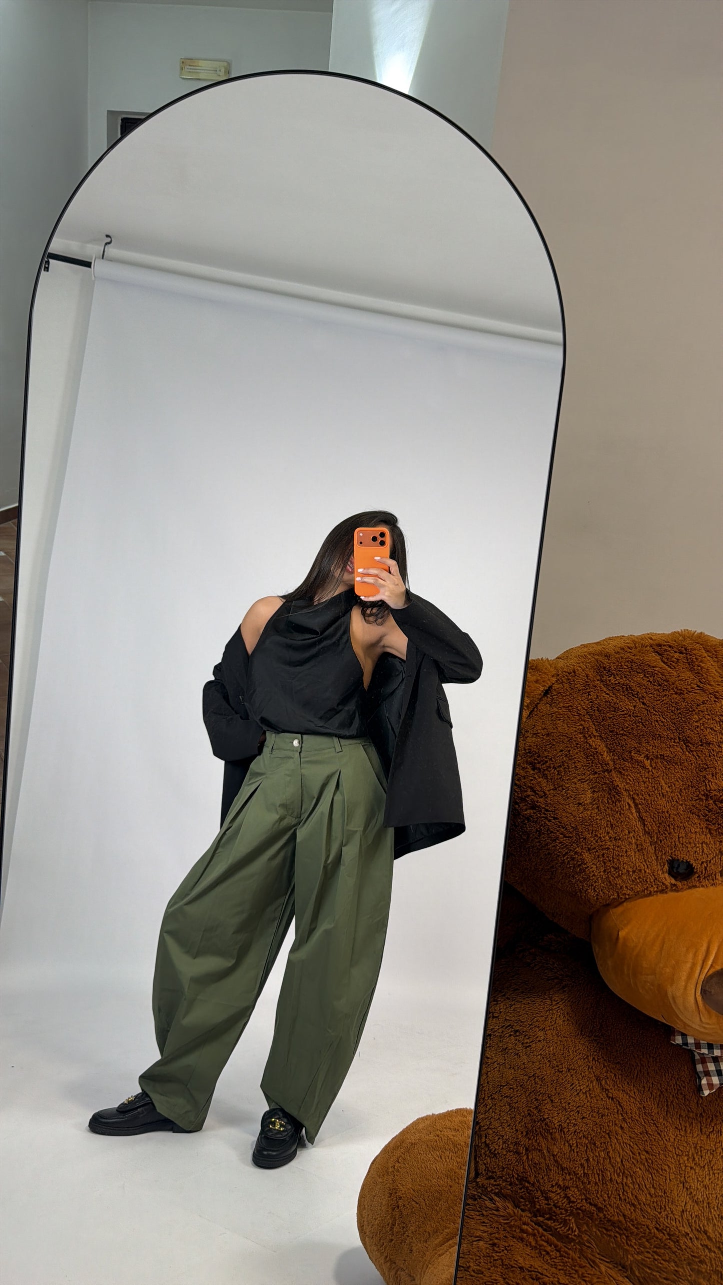 pantalone verde oliva