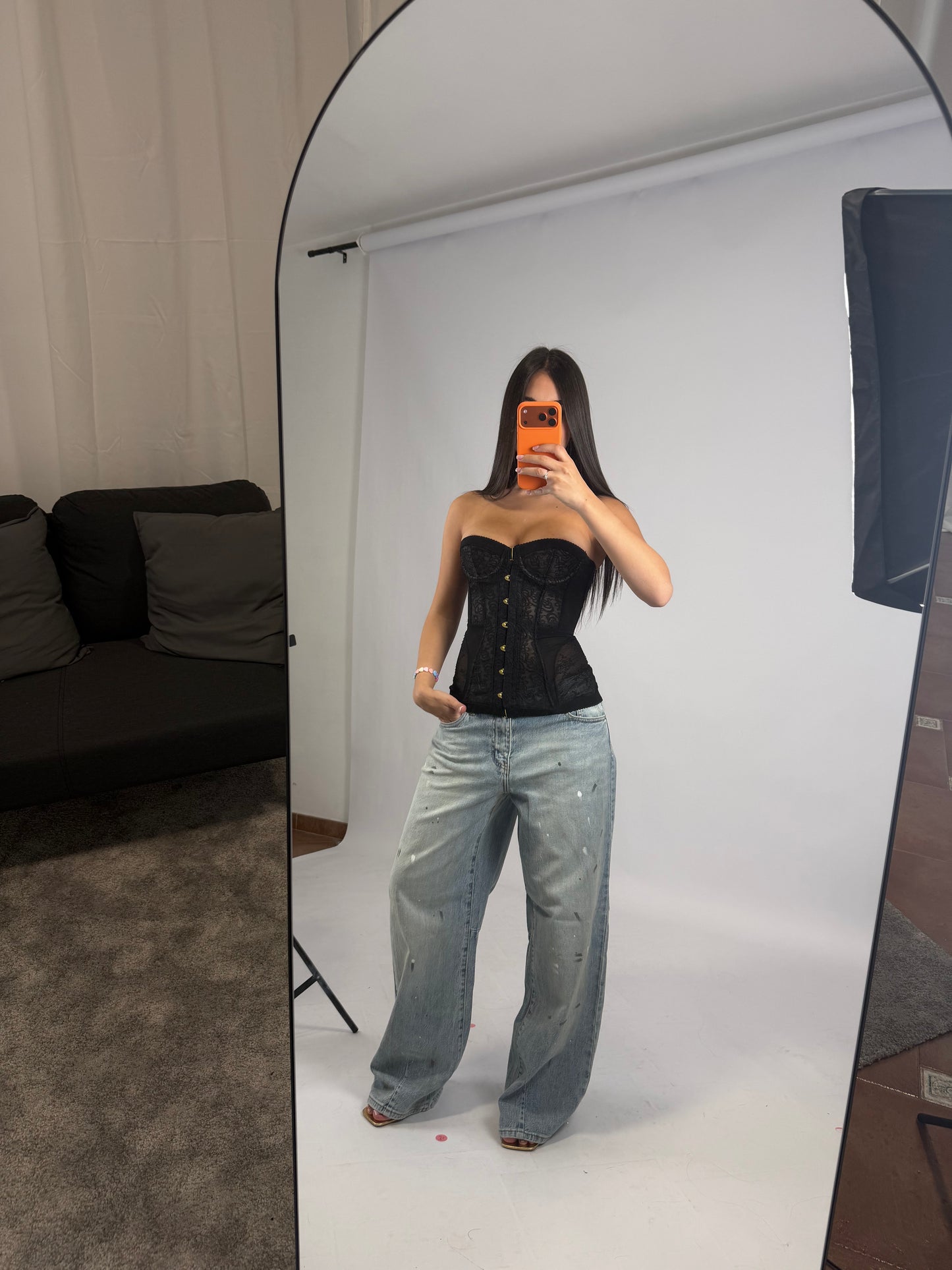 jeans pittura