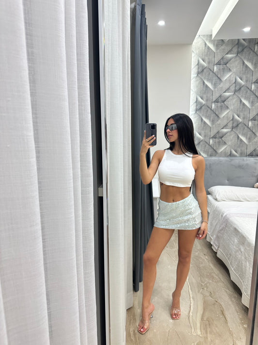 mini gonna paillettes