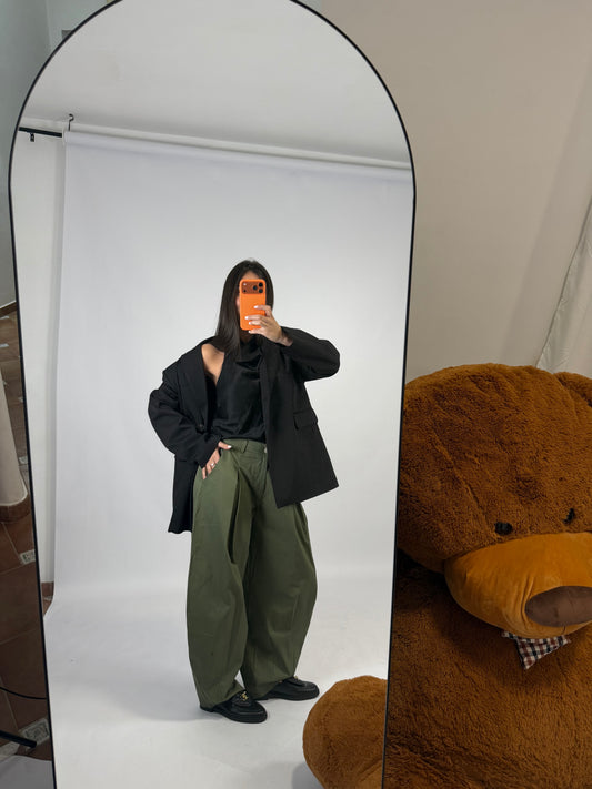 pantalone verde oliva