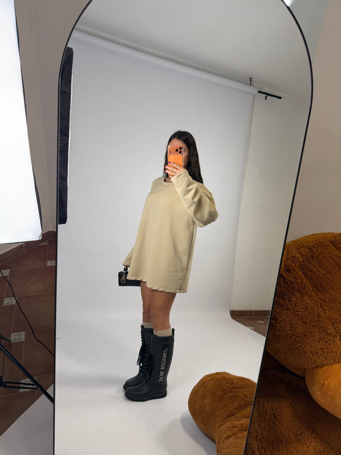 felpone con spalline