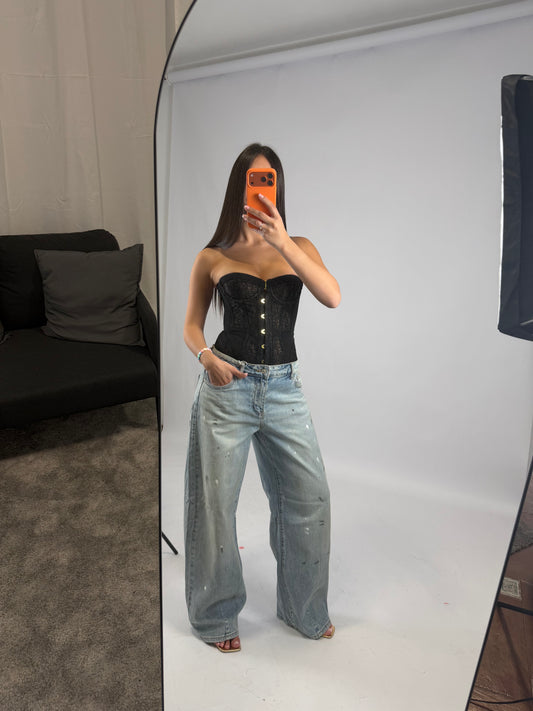jeans pittura