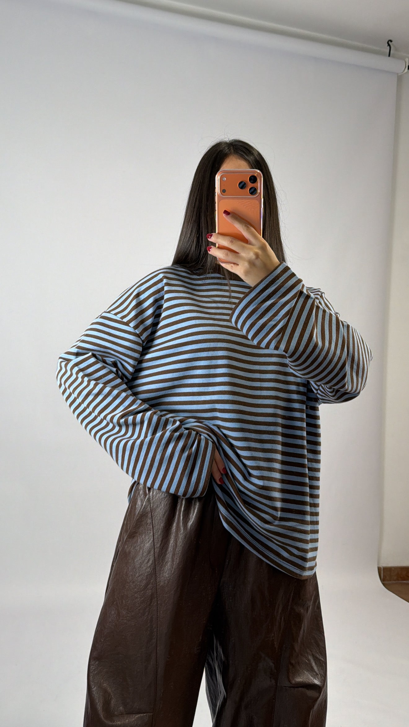 maglia lunga manica righe